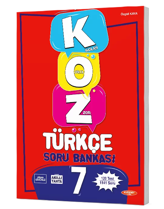 7 (Kolay – Orta – Zor) Türkçe Soru Bankası – Fenomen Okul Yayınları