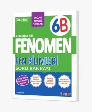 ***YENİ ÜRÜN***FENOMEN 6 FEN BİLİMLERİ SORU BANKASI (B)