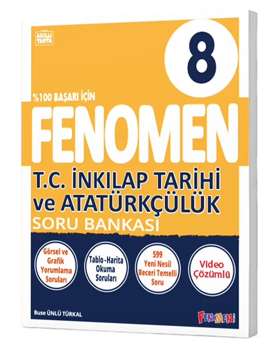Fenomen Okul Yayınları 8 T.C. İnkılap Tarihi Ve Atatürkçülük Soru Bankası