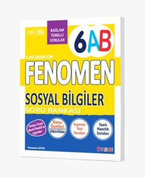 ***YENİ ÜRÜN***FENOMEN 6 SOSYAL BİLGİLER (A-B) SORU BANKASI