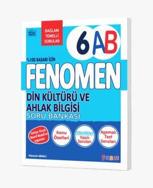 ***YENİ ÜRÜN***FENOMEN 6 DİN KÜLTÜRÜ VE AHLAK BİLGİSİ (A-B) KONU ÖZETLİ SORU BANKASI