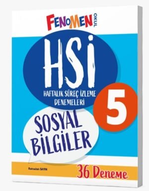 Fenomen 5 HSİ Sosyal Bilgiler Denemeleri (36 Deneme)