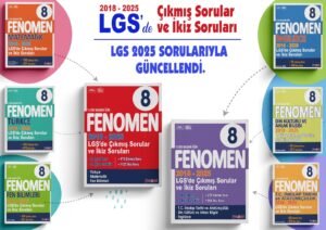 Fenomen 8 LGS Çıkmış Sorular Ve İkiz Sorular Seti (6 Kitap) (2018-2025)