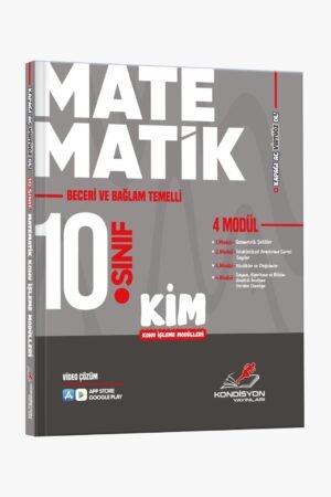 KONDİSYON - VİRTÜÖZ 10.SINIF MATEMATİK KONU İŞLEME MODÜLLERİ (4 MODÜL)